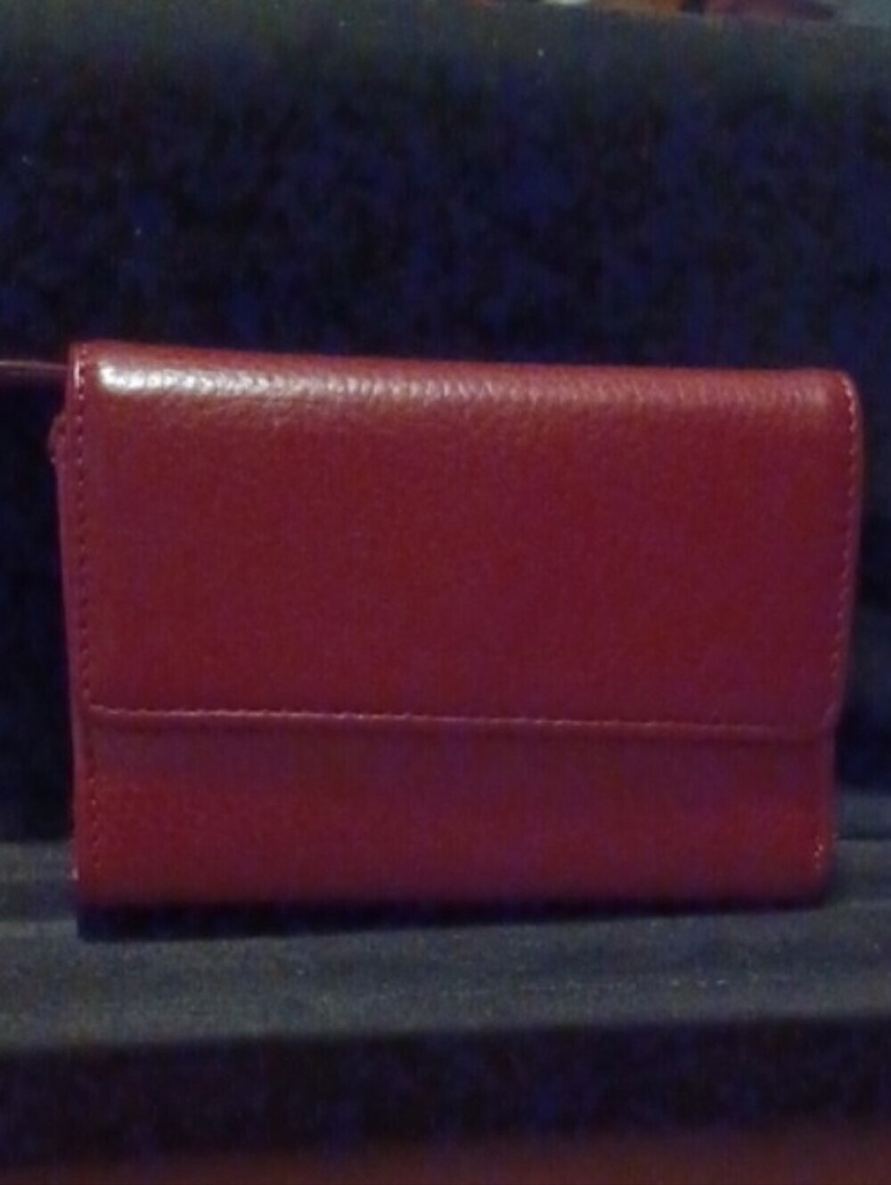 > Red Leather Wallet - Picture 2 of 10